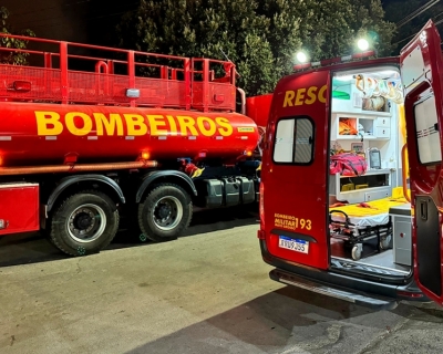 Incndio causa diversos danos em loja de mveis em Sorriso