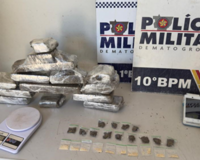 Homem � preso por tr�fico de drogas em distribuidora de bebidas em Cuiab�