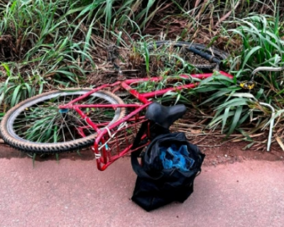 Ciclista morre atropelado e motorista foge sem prestar socorro