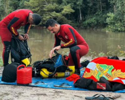 Jovem desaparece durante mergulho no Rio Lira em Sorriso