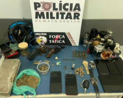 Suspeito de roubos morre em confronto com a PM e comparsa � preso em Sinop