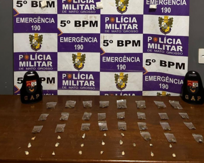 Jovem � preso com 47 por��es de drogas em Rondon�polis