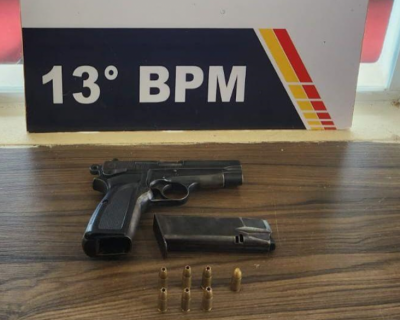 PM prende dois homens por porte ilegal de arma em Lucas do Rio