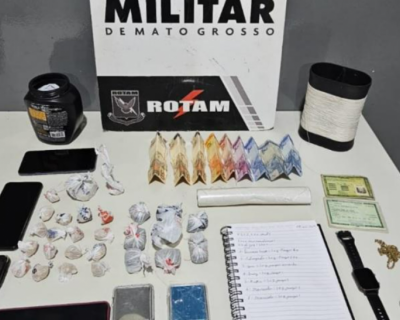 Rotam apreende drogas e prende tr�s suspeitos de tr�fico em V�rzea Grande