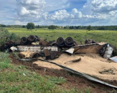 Motorista morre em grave acidente com carreta na BR-163 em Rondonpolis