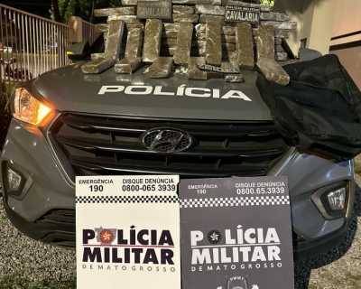 Cavalaria da PM prende faccionada por tr�fico e apreende 48 tabletes de maconha