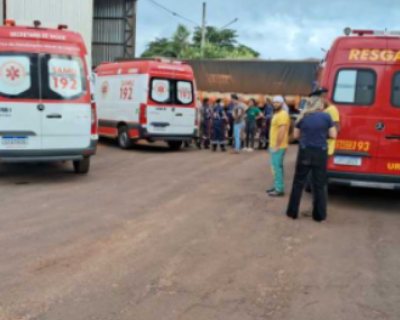 Idoso morre prensado por caminho durante manobra em Tangar da Serra