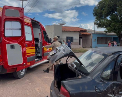 Corpo de Bombeiros socorre famlia ferida aps acidente em Sinop