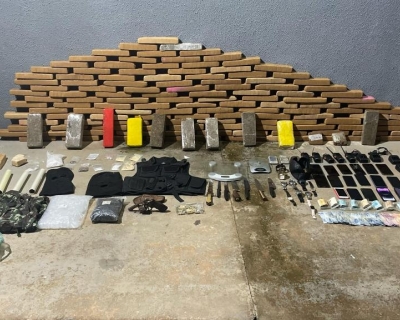 For�as de seguran�a de MT apreendem 130 quilos de maconha e causam preju�zo de R$ 640 mil �s fac��es em Sorriso