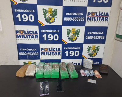 PM prende dois homens por tr�fico de drogas em Santa Rita do Trivelato
