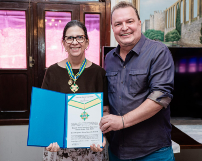 Max Russi homenageia desembargadora Maria Aparecida com a Comenda Filinto Mller