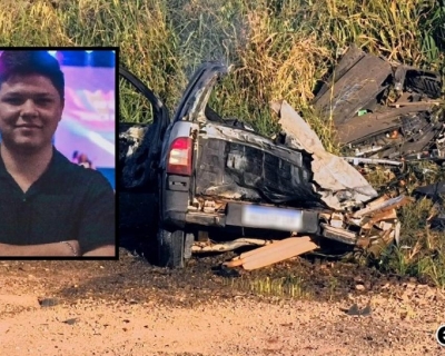 Jovem morre carbonizado em acidente no dia do aniversrio em Alta Floresta