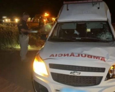 Pedestre morre atropelado por ambulncia na BR-163 entre Sinop e Itaba
