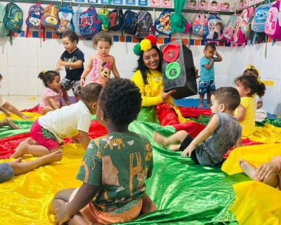 Detran leva informaes de forma ldica para crianas de unidade escolar em Cuiab
