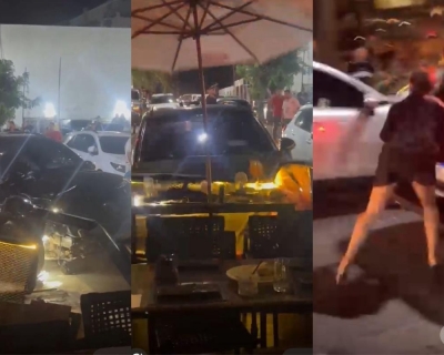 Empresrio com histrico de violncia causa nova confuso e tenta atropelar clientes em restaurante de Cuiab