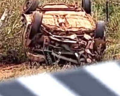 Dois jovens morrem em capotamento na MT-249 em Nova Maring