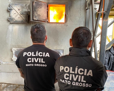 Pol�cia Civil destr�i 2,5 toneladas de drogas na terceira incinera��o realizada em 2025 na Capital