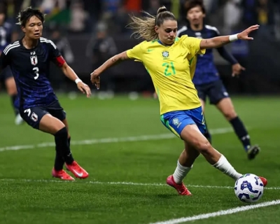 Dudinha brilha com dois gols e comanda vitria do Brasil sobre o Japo 