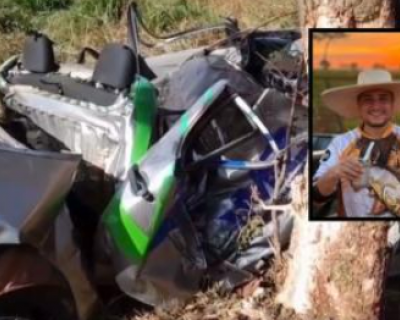 Engenheiro agr�nomo morre ap�s caminhonete colidir contra �rvore em Tangar� da Serra