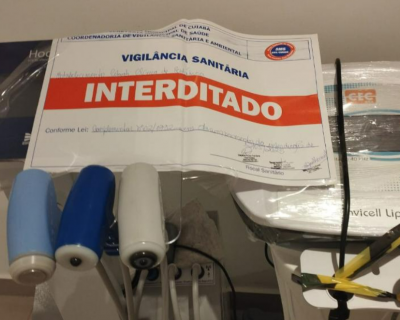 Polcia Civil e Vigilncia Sanitria de Cuiab fecham clnica que ignorou interdio
