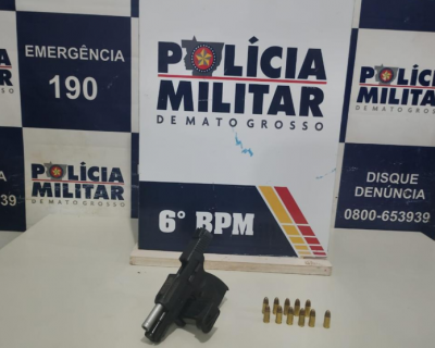 Homem � preso com pistola e 11 muni��es em C�ceres