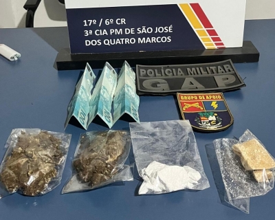 Tr�s adolescentes faccionados s�o apreendidos por tr�fico de drogas pela PM