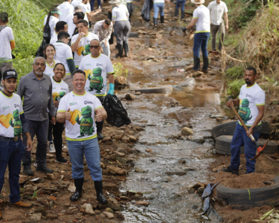 No Dia do Meio Ambiente, Prefeitura de Rondonpolis faz mutiro de limpeza no Crrego Piscina
