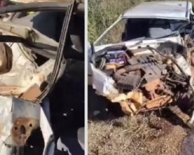 Casal morre em coliso entre carro e caminho na MT-351; duas crianas sobrevivem