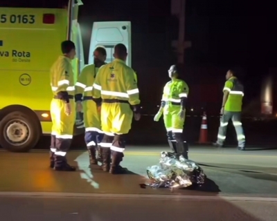 Motociclista morre em grave acidente com trs veculos na BR-163 em Sorriso