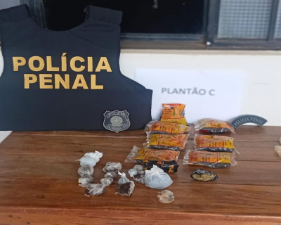 Doze visitantes s�o flagradas pela Pol�cia Penal com entorpecentes e pacotes de fumo em unidades prisionais
