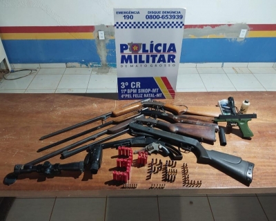 Pol�cia Militar prende homem por tentativa de feminic�dio, apreende armas e 104 muni��es