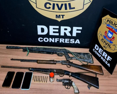 Pol�cia Civil deflagra opera��o para investigar suspeitos de possu�rem armas de fogo de forma irregular