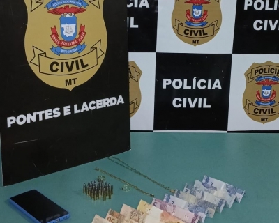 Pol�cia Civil prende jovem que cometeu roubo e furto em Pontes e Lacerda