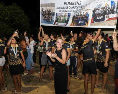 Vrzea Grande recepciona vencedores dos Jogos Estudantis e Escolares
