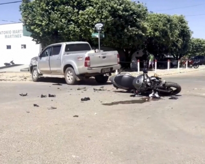 Motociclista morre aps grave coliso com caminhonete em Carlinda