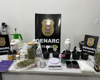 Pol�cia Civil deflagra opera��o em combate ao tr�fico de drogas com alvos em tr�s munic�pios de Mato Grosso