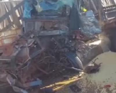 Coliso entre seis veculos interdita BR-364 em Jaciara e deixa uma pessoa morta
