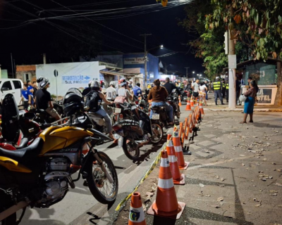 Cinco condutores so presos e 65 multas aplicadas em operao de fiscalizao de motos em Vrzea Grande