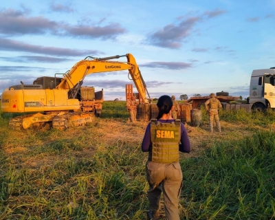 Sema aplica R$ 400 mil em multas por extra��o ilegal de min�rios no norte de MT