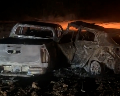 Tragdia na MT-322: coliso entre carros termina com dois mortos carbonizados