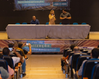 Jaciara sedia pela primeira vez capacita��o estadual sobre descentraliza��o da gest�o ambiental