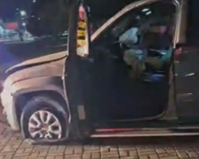 Promotor de eventos � detido ap�s furar blitz da Lei Seca e capotar ve�culo em Cuiab�