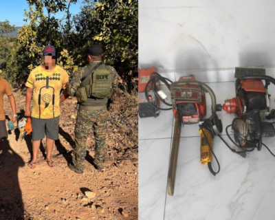 Suspeitos de furtar ch�cara s�o presos e objetos s�o recuperados em Acorizal