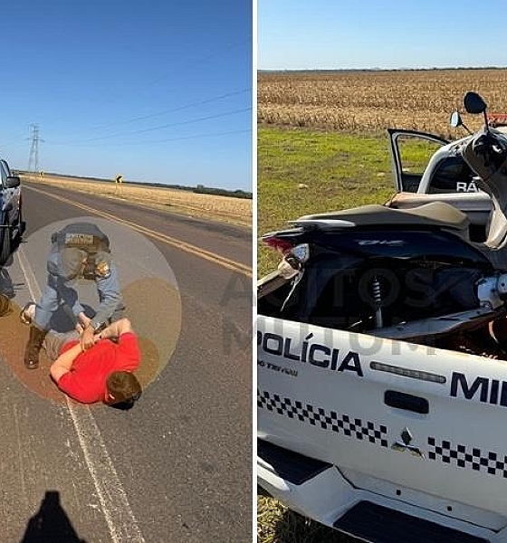 Suspeito de furtar motoneta em feira de Nova Mutum é preso na MT-235