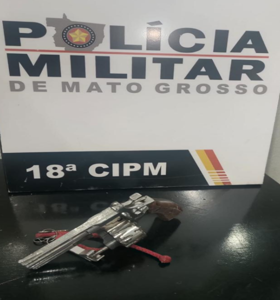 Polícia Militar prende homem por porte ilegal de arma de fogo em São José do Rio Claro