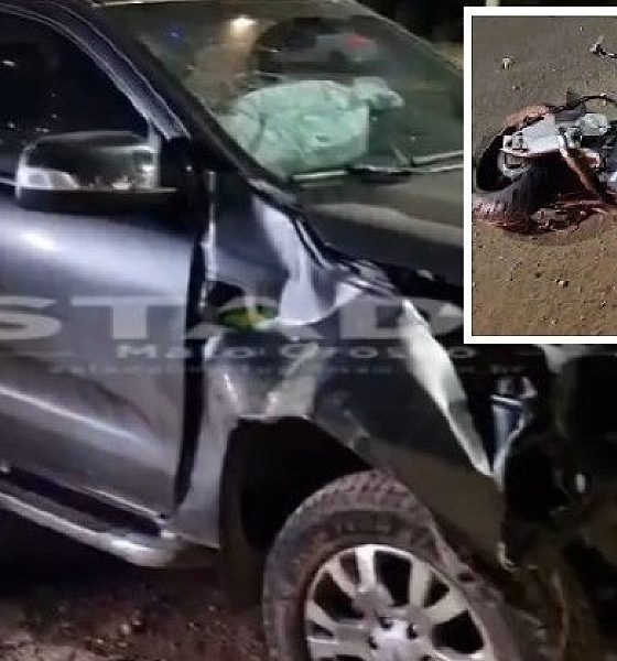 Casal em moto é atropelado por motorista com sinais de embriaguez, na MT-010 em Cuiabá