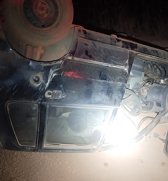  Veículo capota em estrada de terra e deixa ferido em Rondonópolis