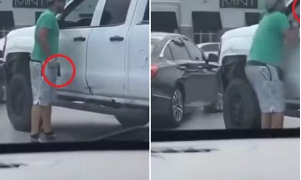 EM BRIGA DE TRÂNSITO, MOTORISTA SAI ARMADO DE CARRO E ACABA MORTO