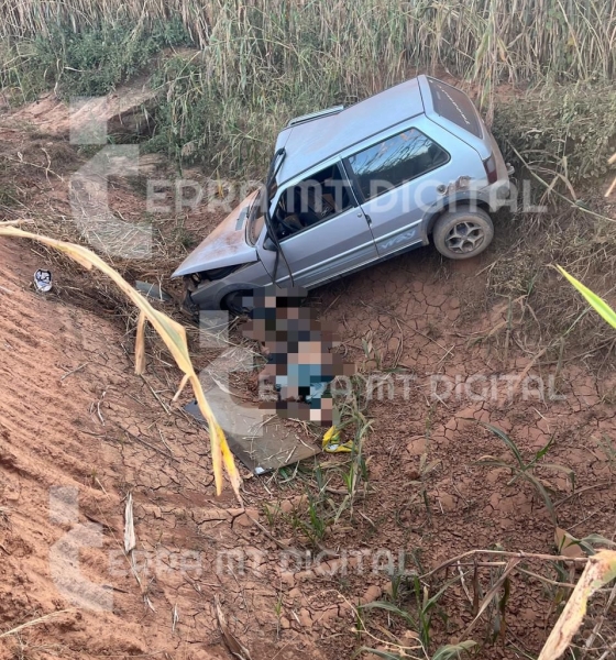 Acidente em estrada rural termina com morte de motorista 