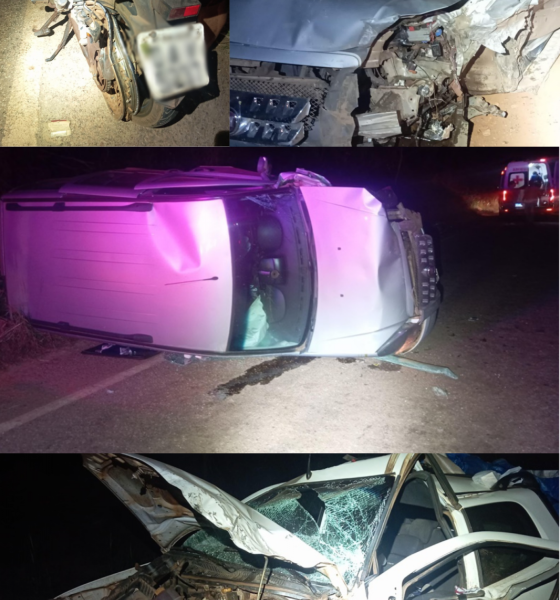 Animal na pista provoca colisão entre três veículos na MT-344